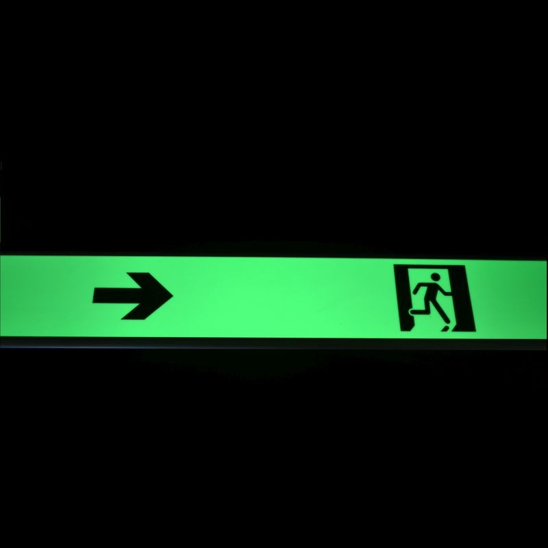 Photoluminescent exit signs