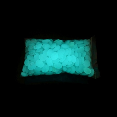 Modrozelené - 1 kg, fotoluminiscenční kamínky