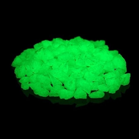 Žlutozelený - 1 kg, fotoluminiscenční štěrk - skleněný