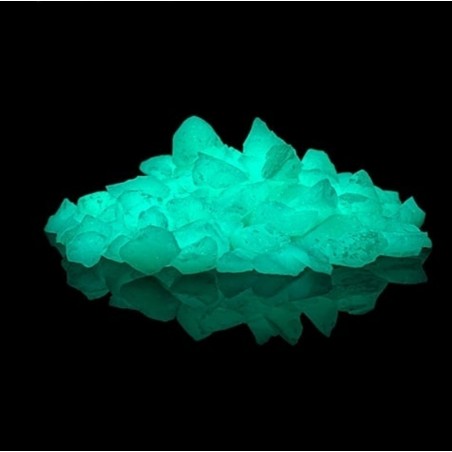 Modrozelený - 1 kg, fotoluminiscenční štěrk - skleněný