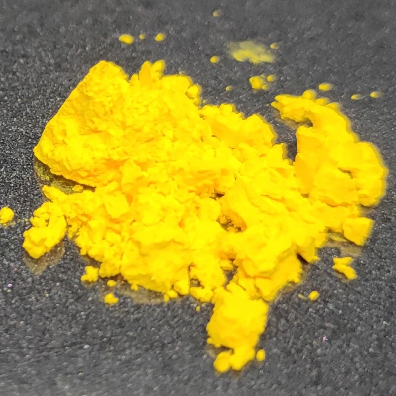 Žlutý termochromický pigment